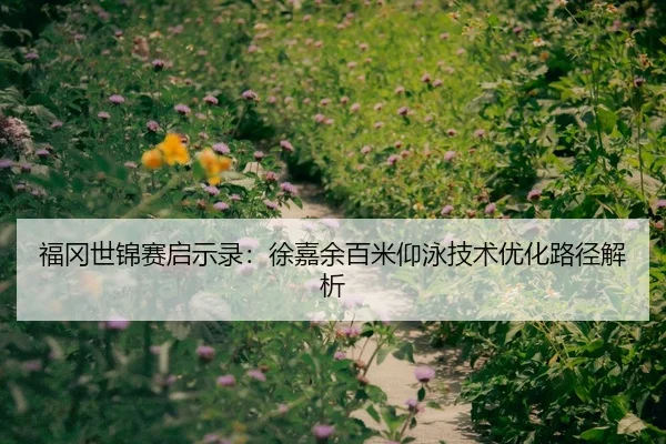 福冈世锦赛启示录：徐嘉余百米仰泳技术优化路径解析